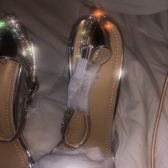 Be Mine Bridal Lylie Metallic Diamanté Shoes - Picture 6 of 10